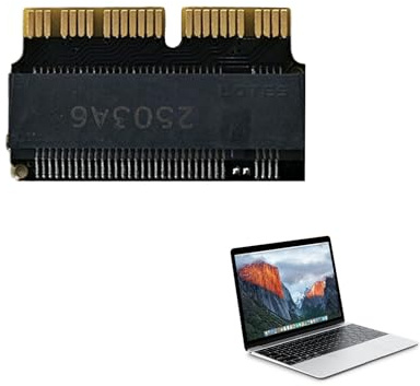Larebidtex M.2 NVME SSD Adapter für MacBook, Card Converter, für MacBook Air Pro Retina 2013-2017, Konvertierungsadapter für M.2 PCIe NVMe SSD, Upgrade für mehr Speicherkapazität und Leistung