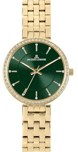 JACQUES LEMANS Damen-Uhren Analog Quarz