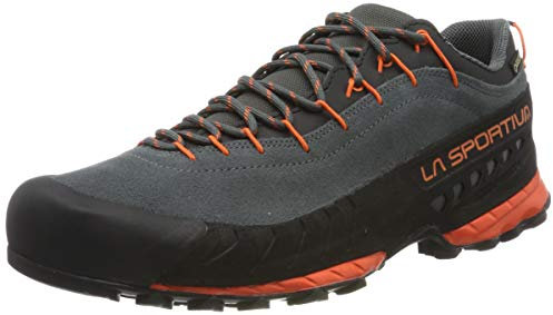 LA SPORTIVA M Tx 4 GTX Grün - Gore-Tex Robuster wasserdichter Herren Leder Approachschuh, Größe EU 43.5 - Farbe Carbon