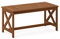 Furinno Tioman Outdoor Tisch mit X Bein in Teaköl, Natur, 45.21 x 89.92 x 43.18 cm