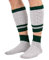 Trachtensocken Loferl Socken – Lederhosen Socken Wintersocken – Stricksocken & Trachtenstrümpfe 2-teilig Füßlinge & Wadenwärmer (Grau/Grün 43-46)