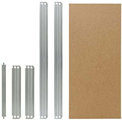 shelfplaza® PROFI Komplettes Fachboden-Set für Steckregale 100x40 cm in verzinkt/HDF-Fachboden/zusätzliche Fachböden für Schwerlastregale