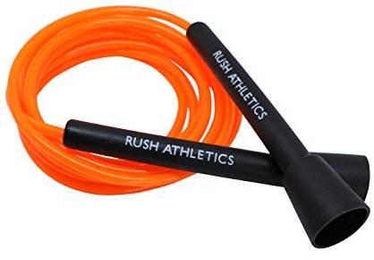 Rush Athletics Speed-Seil - ideal für Boxen, MMA, Cardio, Fitnesstraining, verstellbar, 3 m, orange