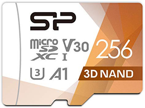 Silicon Power Memory Card Superior Pro Micro SDXC 256GB UHS-I U3 V30 +Adapter