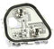 Volkswagen Lamp holder rear right outside rear light carrier 5G9945258A, only variant, model 2014-2017