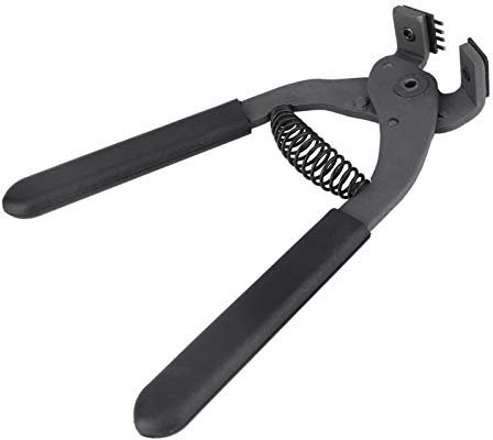 Herramienta perforadora de cuero, alicates silenciosos, perforadora de cuero de acero al carbono, alicates de costura, perforadora de cinturón(4mm-4 Teeth)