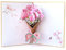 3D Popup Karte Geburtstag Blumen Pop-Up Grußkarte Karten Zum Hochzeitstag Freundin Geburtstagskarte Handgemachte Glückwunschkarte für Muttertag, Abschluss, Valentinstag, Jubiläum, Weihnachten