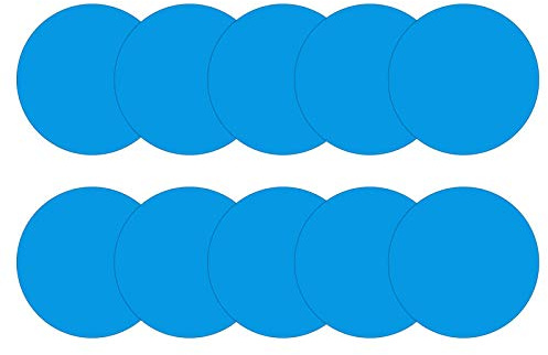 ARVALOLET 10 Pieces Self-Adhesive Repair Patches for Swimming Pool PVC Repair Kit Pool Oatches Inflatable Repair Patches Kit Self-Adhesive Vinyl Heavy Duty Sticker Tape