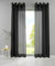 YASMIN 2er Set Ösengardinen HxB 245x140 cm Schwarz Transparent »Basel« Gardine Bleiband Store Vorhang, 20332TR2