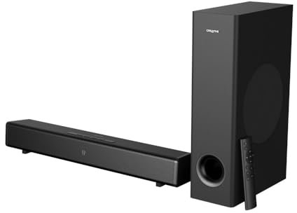 Creative Stage 360 - Altoparlante Bluetooth Sound Bar 2.1, 120 W RMS, colore: Nero