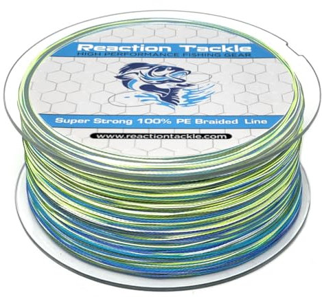 Reaction Tackle Braided Fishing Line Camo Aqua 20LB 300yd