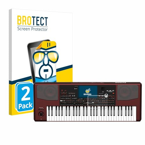 BROTECT (2 Stück Schutzfolie für KORG Pa1000 Displayschutz Folie Made in Germany, Ultra-Klar