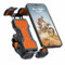 Tisoutec Support Téléphone Vélo Rotation à 360° Réglable Support Téléphone de Moto Compatible avec iPhone/Samsung/XIAOMI/Huawei Series Smartphone Taille est Comprise Entre 4-7,Orange