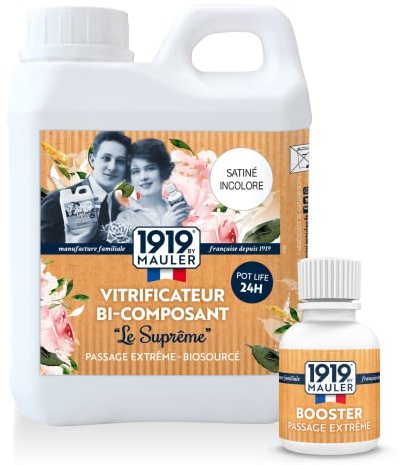 MAULER - Vitrificateur Bicomposant Trafic Intense - Satin Incolore 1,05L