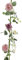 Decoris Kunstblumen Girlande 150cm Rosengirlande künstliche Blumen Blumengirlande Dekoblumen Hängedeko rosa