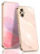 BORYA Coque pour Oppo Reno 8 Lite 5G (Oppo Reno8 Lite), Antichoc Très Mince Premium Souple Silicone TPU Bumper Housse, Élégant Bord Or électrolytique Luxe léger Anti-Chute Étui, Rose