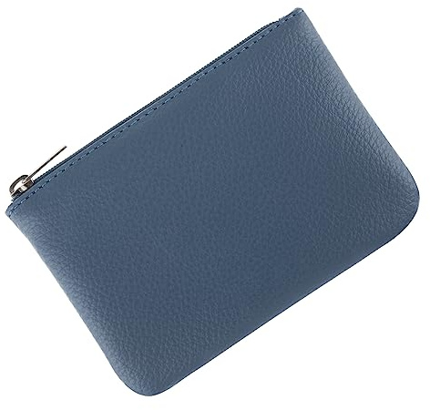 simarro Porte-monnaie portable en cuir végétalien avec motif litchi avec fermeture éclair, mini porte-monnaie pour femme pour cartes de crédit, billets, carte d'identité, clé, casque, rouge à lèvres