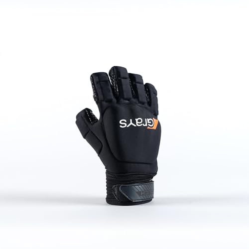 GRAYS Touch Hockey-Handschuh, rechte Hand, Schwarz, Größe XL