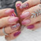 24 Piezas Uñas Postizas Medianas Ataud, Ballerina Uñas Falsas Púrpura Gradient Acrilicas Press on Nails, Artificiales Adhesivos de Uñas para Mujeres y Niñas, 12 Tamaños