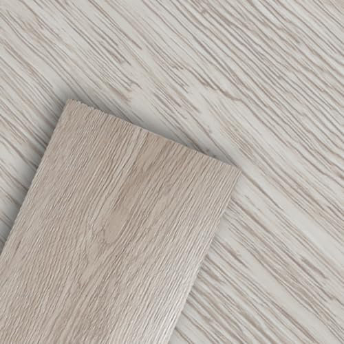 Jopassy PVC Bodenbelag Vinylboden Selbstklebend Fliesen Bodenbelag PVC-Platten für Eingangstür, Wohnzimmer, Küche, Balkon, Abstellraum 35 Fliesen/ca. 5m² White Oak