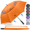 ZOMAKE Parapluie de Golf XL - Parapluie Grande Taille au Vent 62inch - Parapluie Solide Résistant pour Les Femmes et Les Hommes(Orange)