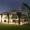 Devoko Garden Pavillon 3 x 6 Wasserdicht Deluxe Gazebo, Plane Partyzelt, Metallrahmen Pavillon, Patio Gazebo für 8-10 Personen, Hellgrau