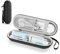 TYSORETY Zahnbürsten-Reiseetui für Oral-B/Oral-B Pro/Phlips Sonicare elektrische Zahnbürste, tragbares Hartschalen Reisetasche (Schwarz)