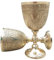 TAL THE ANTIQUE'S LAB Messing Vintage Kelch Kelch Königlicher Weinbecher König Arthur - Renaissance Mittelalter Kommunion Geschenke - Perfekt für Weihnachten, Taufe, Konfirmation, Katholische Kirche 1