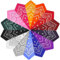 Annyswit 8/14 Stück Bandana Damen Herren 55 x 55 cm Paisley Rot Bandanas 8 Farben Cowboy Stil Bandanas Tuch Nikki Kopftuch Halstuch Set Head Scarf Headwear Muster Haar Schal Ansatz für Kopf Biker (14)