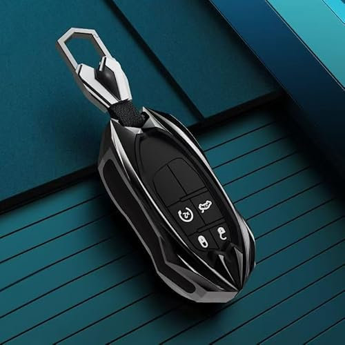 DDHHBH Cover Chiave Auto per Fiat 500X Urban,Materiale Duro Copre Chiave Guscio con Porta Chiave Proteggere Telecomando Uomo Donna Custodia Chiavi Accessori Auto,C-1