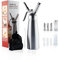 Ambrint Schlagsahne-Spender, robuster Aluminium-Kanister mit 6 Spritztüllen (Edelstahl & Kunststoff), Reinigungsbürste & Aufbewahrungstasche, Premium Peitschenmacher für hausgemachte Desserts