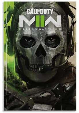 PANTTING Call Of Duty Modern Warfare 2 Poster, ästhetischer Leinwand-Kunstdruck, Heimdekoration für Schlafzimmer, Wohnzimmer, 30 x 45 cm, ungerahmter Stil