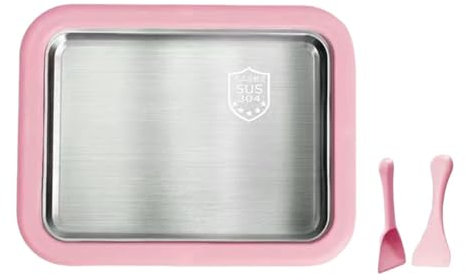 MagiDeal Rolled Ice Cream Maker Ice Cream Machine Easy to Clean Homemade DIY Versatile Sorbet Instant Cold Plate Ice Cream Roll Maker, Pink