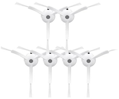 RRSQ Accessoire pour aspirateur Compatible avec l'aspirateur Robot Xiaomi Mi 1/1S SDJQR01RR SDJQR02RR Roborock E2 E3 E4 E5 S4 Max S5, Filtre de Brosse latérale Principale(SET4)