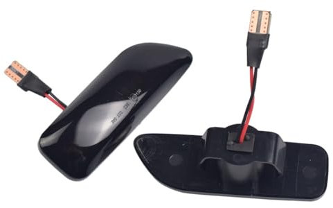 Huhpa 2Pcs Amber Side Marker Blinker Blinker Licht for Volvo XC90 S80 XC70 V70 S60 2001-2009 30722641 3072264(Dynamic Smoked Black)