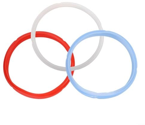 Replacement Silicone Seals for InstaPot Pressure Cookers 3 Pack Gasket Rings (3QT)