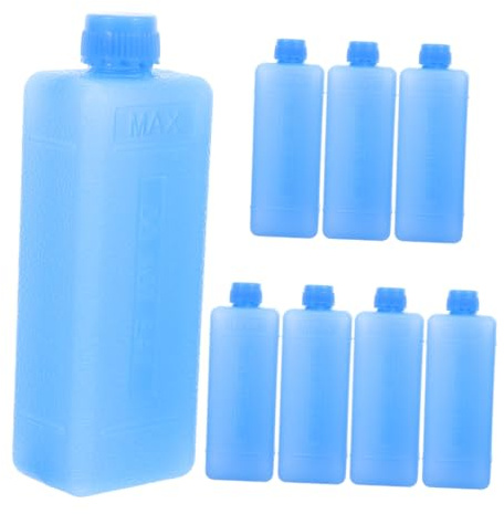 STOBAZA Lot de 8 Pains de Glace pour Climatiseur : Blocs Réfrigérants Réutilisables pour Boîtes à Lunch, Sacs Isothermes, Camping, Voyages Et Activités de Plein Air.