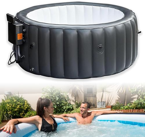 LADECNERHT Spa Gonflable 3-4 Personnes, Grand Ensemble Spa Extérieur 180 X 71 Cm, avec 150 Jets De Bulles, Chauffe Jusqu'à 42°c/104°f, avec Filtration par Recirculation, pour Maison