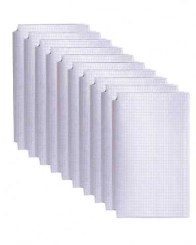 YIPFEN Forro Libros 10 Piezas | Tamaño A4, Funda Libro Autoadhesiva Transparente y Ajustable, Cubierta Protectora sin Burbujas ni Residuos para Escolares y Cuadernos
