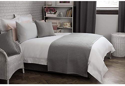 Belledorm Crompton Quilted Jersey Bed Runner, Cobalt, 70 x 220 Cm