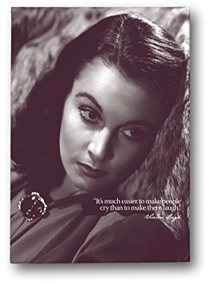 Schwarz Schaf Design berühmten/unvergessliche Zitat viviah Leigh 40,6 x 30,5 cm Leinwand, weiß