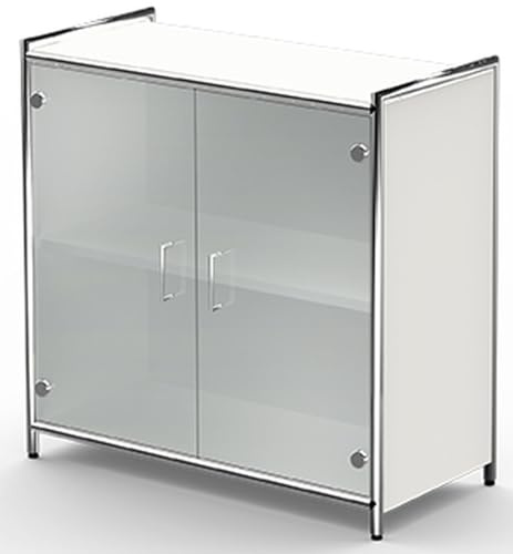 Kerkmann Sidebaord Artline BxTxH 80x38x78cm Glastüren weiß