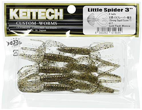 Keitech Little Spider 3 Gold Flash Minnow