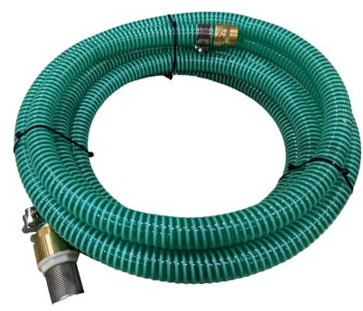 Quarzflex® Sauggarnitur 10m lang 1 Zoll NW 25 mit Gelenkbolzenschellen