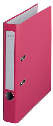 Centra Standard-Ordner (grauappe RC, mit PP-Folie kaschiert, A4, 5,2 cm Rückenbreite, Chromos) fuchsia, 25 Stück