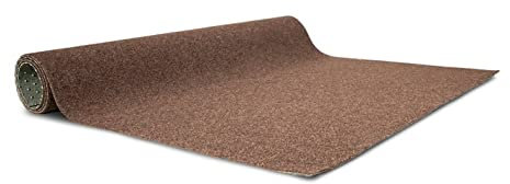 Floordirekt | Farbwunder Pro | Rouleau de Gazon Synthétique | Produit de qualité fabriqué en Allemagne | Gazon Artificiel Idéal pour Terrasse, Balcon et Loisirs | Marron, 200 x 100 cm