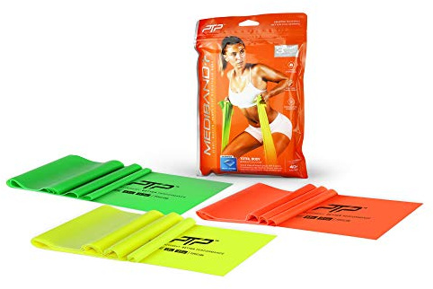 PTP Flat Resistance Band Set Mediband Triple Pack Multicoloured One Size