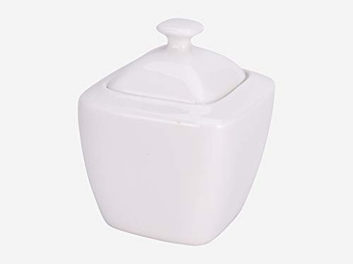 MI CASA Zuckerdose aus weißem Porzellan, einzigartig