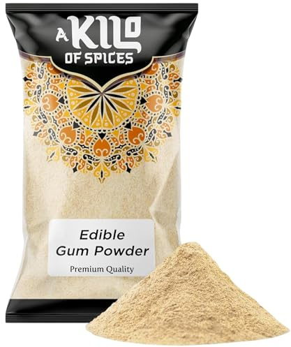 A Kilo of Spices Edible Gum Powder 10kg, Acacia Meska, Char Gond, Natural | Food-grade Acacia Meska (Char Gond) gum powder, natural stabiliser, ideal for baking, confectionery and beverages.