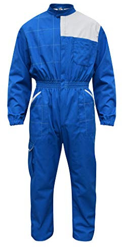 C.B.F. Balducci Group Arbeitsanzug mit mehreren Taschen, Hellblau / Grau, XXXL